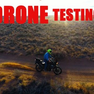 Staaker Drone Follow-Me Motorcycle Testing.